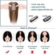 thumbnail image 4 of Loveternal 100% Cabello Humano Real con Flequillo 12 Pulgadas (Castaño Medio y Rubio Oscuro), 4 of 6