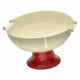 thumbnail image 1 of Frutero Con Pedestal, Bandeja Decorativa De Almacenamiento Para Fiestas, Inauguración De La Casa, Regalo Para El Hogar, Rojo Y Blanco, 1 of 5