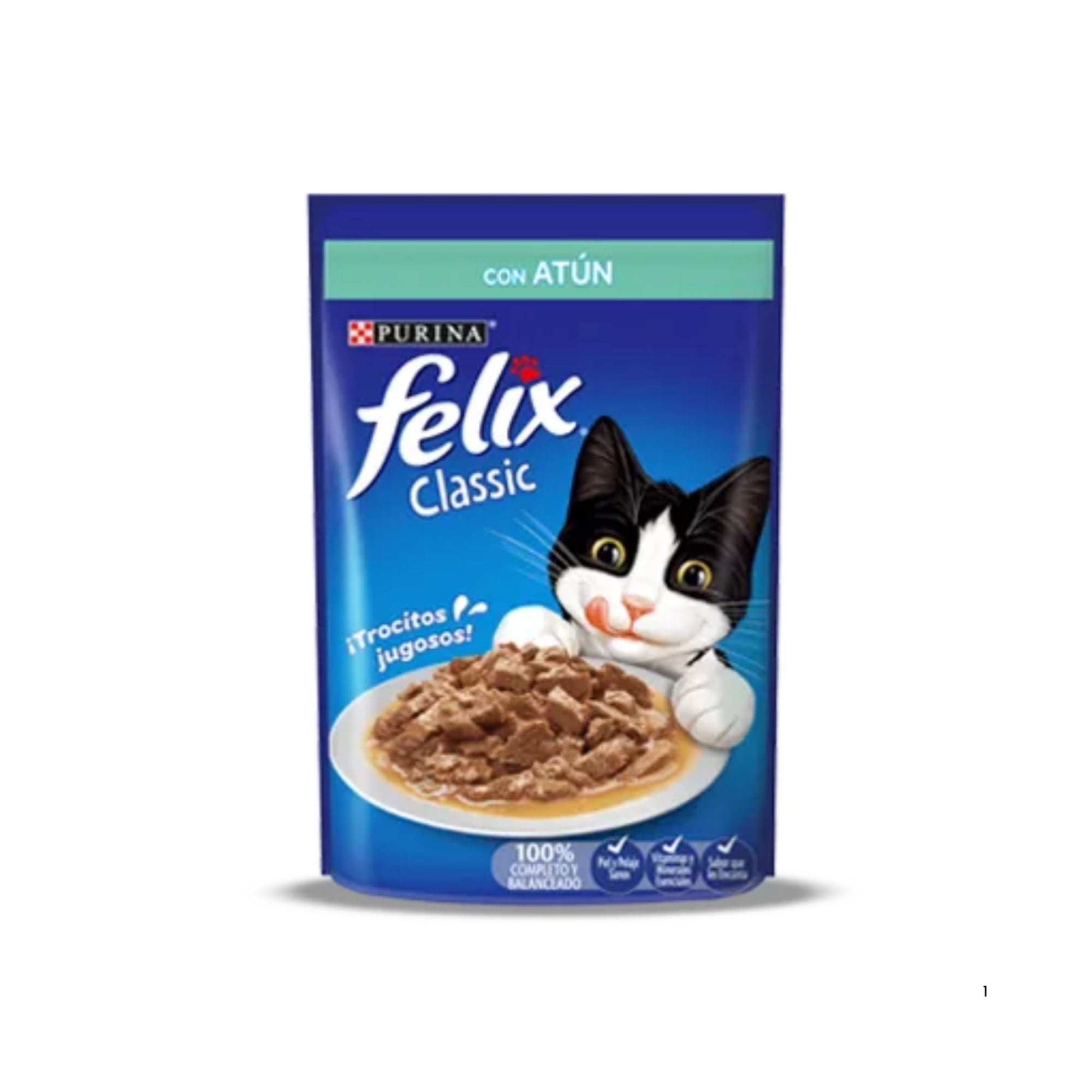 Sobres de Alimento Húmedo Felix para Gatos 15 un. (sabor Atún)