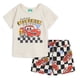 thumbnail image 1 of Conjunto de atuendos Disney Cars Lightning McQueen con camiseta y pantalones cortos, 1 of 6