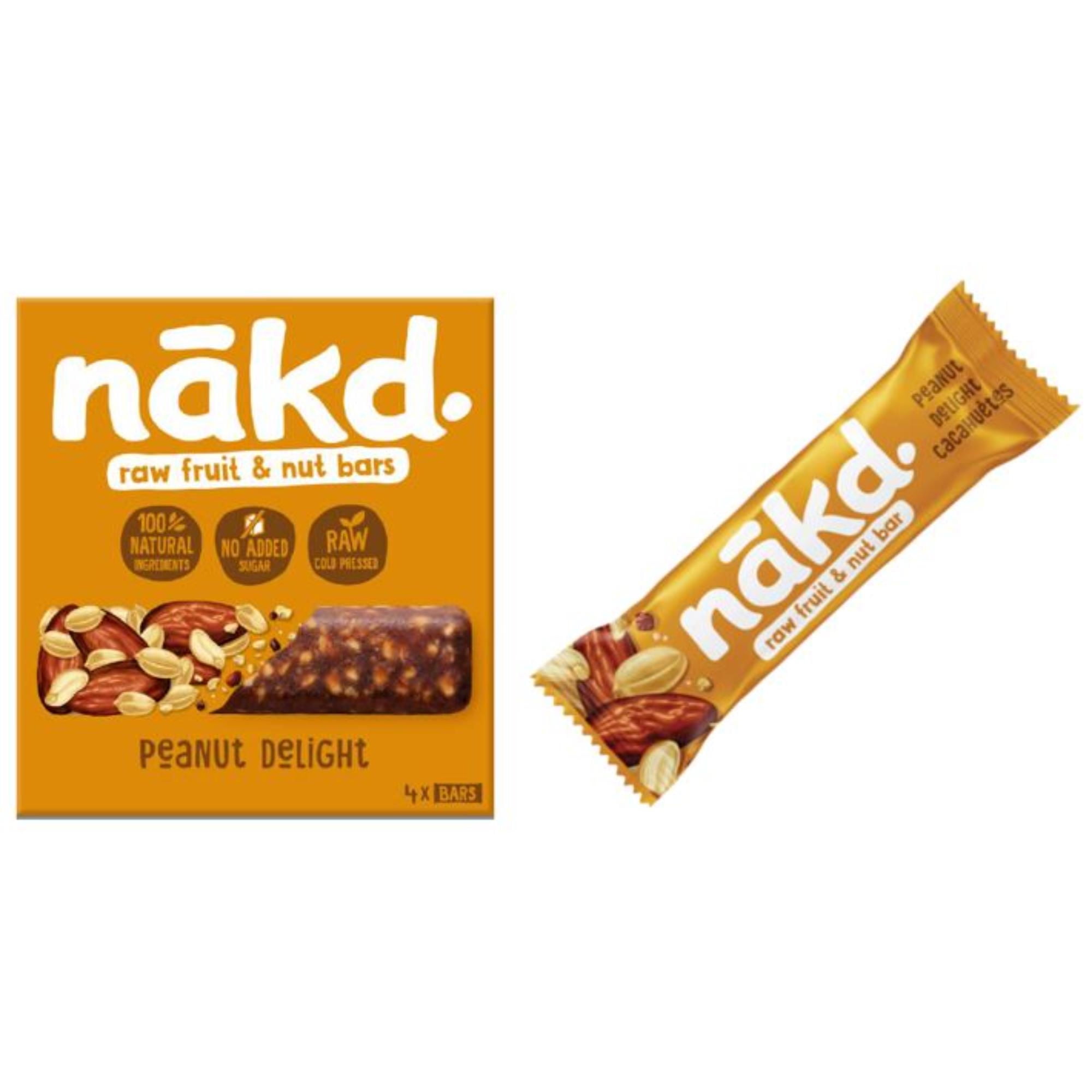 Nakd - Pack 4 Barras Veganas Sabor Peanut Delight