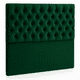 thumbnail image 1 of Respaldo De Cama 2 Plazas Verde Botella Capitone, 1 of 3