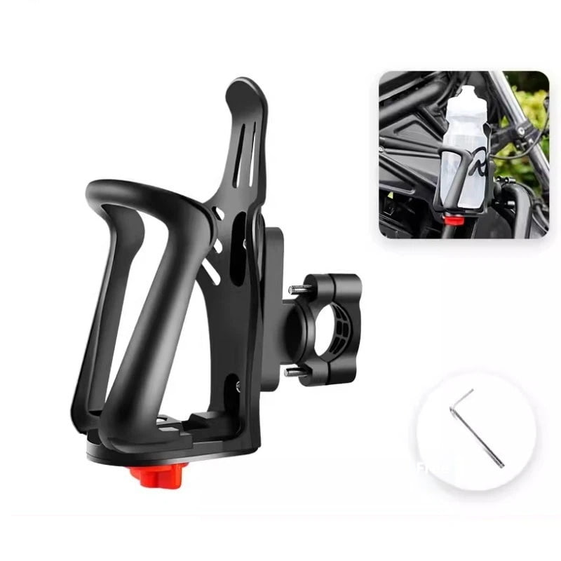 Xusx111 - Soporte De Botella De Agua Para Bicicleta, Soporte De Bebida Universal Para Motocicleta Se Ajusta Al Manillar Y Al Marco Con Herramienta De Tornillo, Accesorios De Jaula De Botella Para Niño