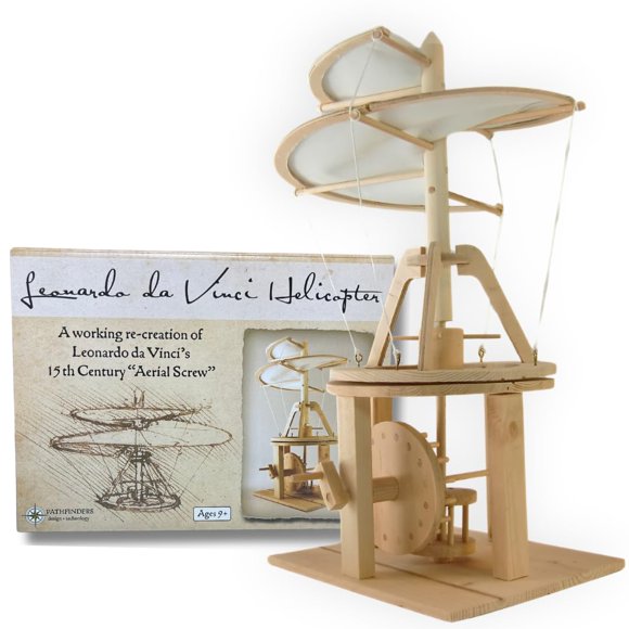 Kit STEM Pathfinders modelo de helicóptero Leonardo da Vinci