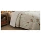 thumbnail image 3 of Cubrecama Sherpa King - Beige Cuadrille Hojas M901_., 3 of 6