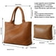 thumbnail image 2 of Bolso tejido Queenoris Bolso de hombro con asa en la parte superior de piel vegana, 2 of 3