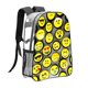 thumbnail image 1 of Emoji Mochila transparente temática, resistente y duradera, bolsa see-through para trabajo, deporte, universidad y viaje, 31 × 43 cm, 1 of 6