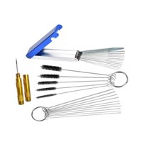 Magideal - Callerettor Limpiador De Cepillo De Cepillo Herramientas De Eliminación Del Carburador De Carburador Portátiles Multifunción Remover Para Motores De A Con Pasador De Raspado