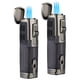 thumbnail image 1 of Encendedor de cigarros TOMOLO Triple Jet Flame, butano recargable, paquete de 2, 1 of 6