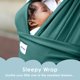 thumbnail image 2 of Portabebés Ergonómico Sleepy Wrap 3,2-15,9 kg Verde Oscuro, 2 of 6