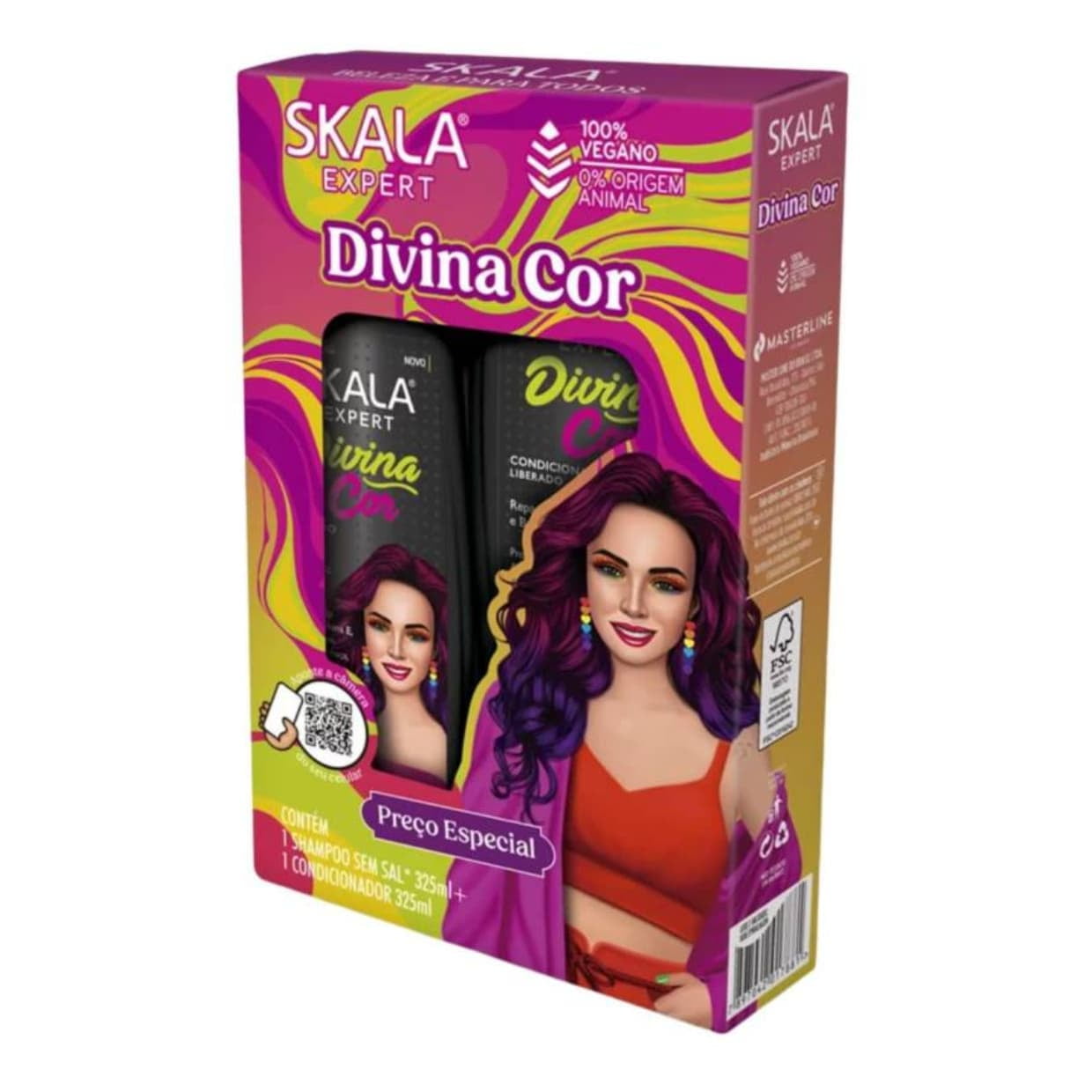 Skala - Kit Shampoo Acondicionador Divina Cor 325ml C/u