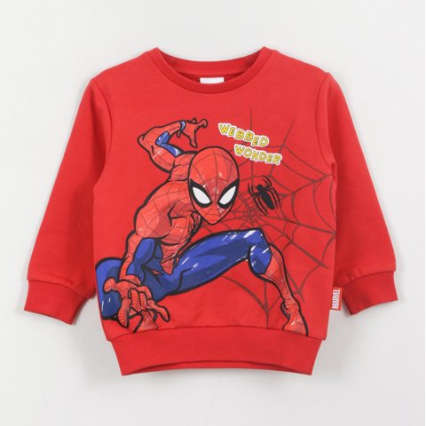 Poleron Cerrado Niño Rojo Webbed Wonder Spiderman Marvel