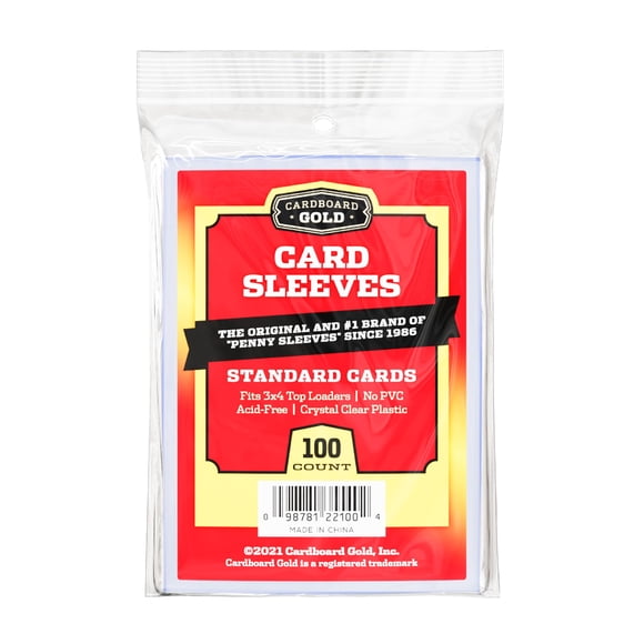Fundas transparentes Cardboard Gold para cartas, 100 unidades