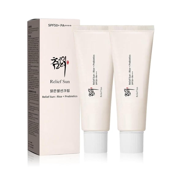 Protector Solar Spf50+ Pa++++ Con Arroz Y Probióticos 2 Unidades