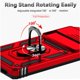 thumbnail image 4 of Funda Resistente Anillo Soporte Google Pixel 7 Pro Privacidad Cámara Montaje Magnético Rojo, 4 of 5