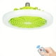 thumbnail image 1 of 1pc Ceiling Fan With Light, Modern 18inch Remote Control Enclosed Low Profile Ceiling Fan With Light 3 Speed LED Dimming 3 Colors 8 Invisible Bladeless Flush Mount Fan Light Bedroom, Offices, 1 of 3