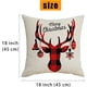 thumbnail image 2 of YanZhi 4 fundas de almohada navideñas de 18 x 18 pulgadas, color negro y rojo, con cuadros de búfalo, fundas de almohada con estampado rústico de lino para vacaciones, decoración navideña roja para so, 2 of 6