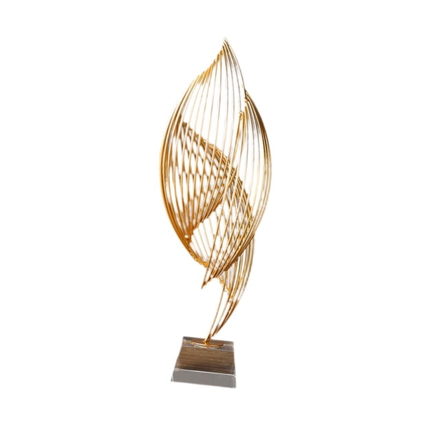 Estatua de Metal de arte abstracto para decoración del hogar, centro de mesa único, figura, escultura, decoración de escritorio para dormitorio, estan Grande Claro