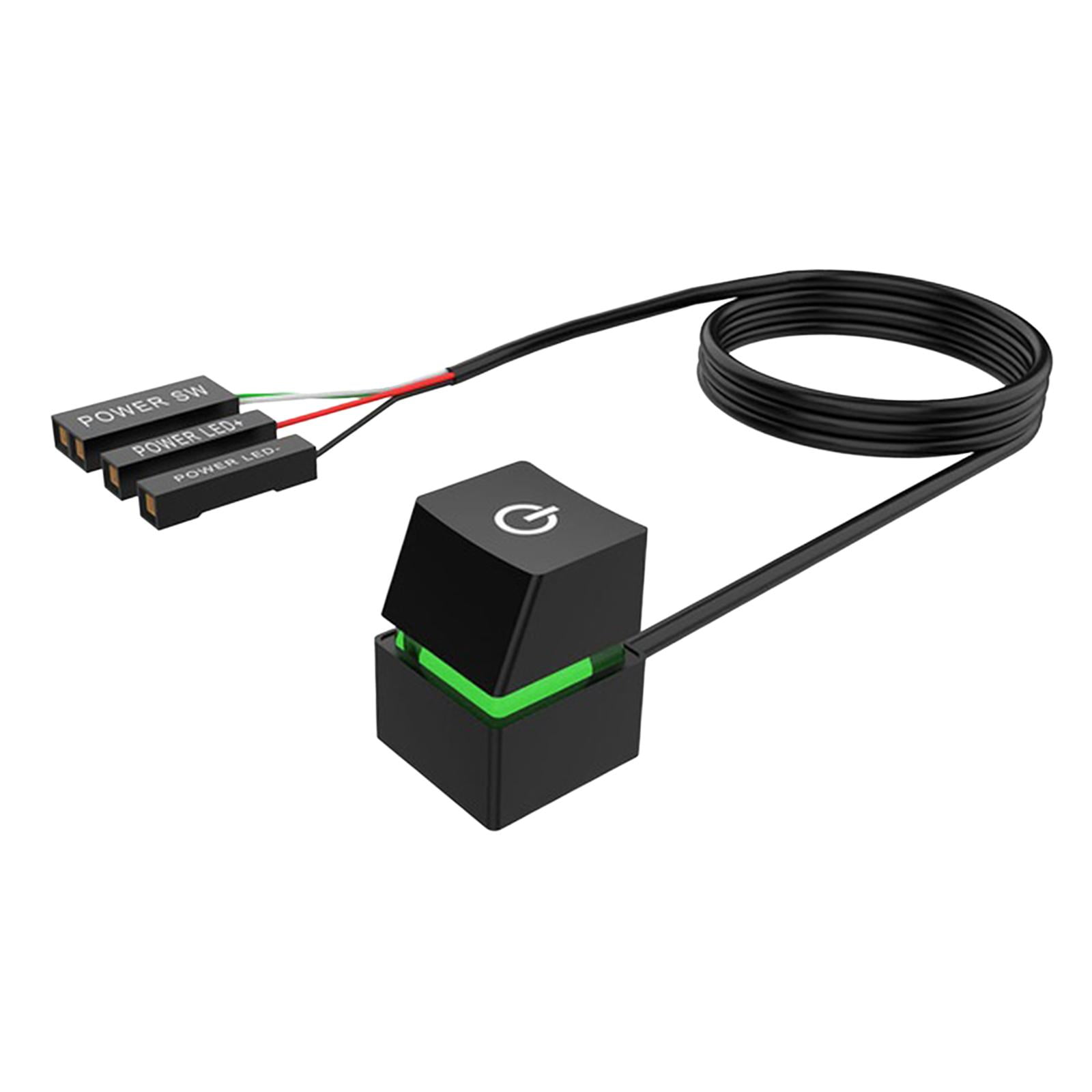 Bothyi - Interruptores Remotos Con Cables Pc Placa Base Botón De Encendido Para Computadora De Escritorio B