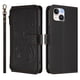 thumbnail image 2 of Funda Cartera Mariposa para [iPhone 15] con Soporte y Cremallera Negro, 2 of 6