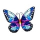 thumbnail image 1 of Mariposas De Metal Decoración De Pared Mariposas De Metal Esculturas Para Cerca Patio Balcón Estilo C, 1 of 5