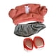 thumbnail image 2 of Ropa De Muñeca De 14,5 Pulgadas Adorables Zapatos De Lona De Moda Para Muñecas De Peluche Muñecas DIY Rojo, 2 of 3