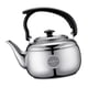 thumbnail image 3 of 1l tetera de acero inoxidable cocina tetera tetera de metal estufa de té tetera de plata, 3 of 5