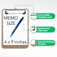 thumbnail image 2 of Portapapeles mini Office Solutions Direct 6 x 9, set de 30, 2 of 3