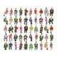 thumbnail image 3 of Figuras Pintadas de 50x1:87, Figuritas de Personas, Pose Sentada, Pintadas a Mano para Modelo de Tren, Diseño de Mesa de Arena, Decoración de Escritor, 3 of 5