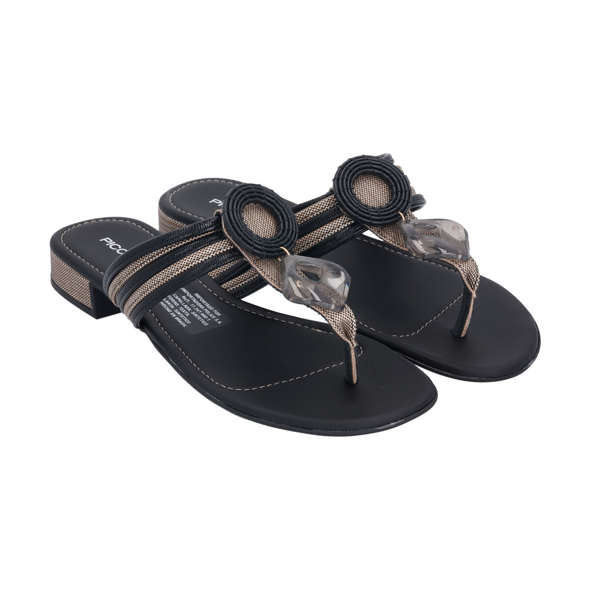 Sandalia Mujer 6239 Gabi Negro Piccadilly