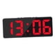 thumbnail image 2 of Despertador Electrónico Digital Snooze USB Pantalla Grande Dimmer Calendario Rojo, 2 of 5