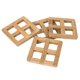 thumbnail image 3 of Juego de posavasos Whitecap 60193 de madera de teca, 4 piezas, 3 of 4