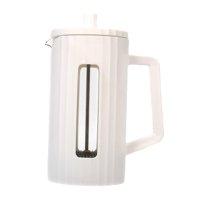 Magideal - Cafetera De Presión Francesa, Tetera De Café, Cafetera De Gran Capacidad, Prensa De Acero, Tetera De Café Expreso Para El Hogar, Cafetería, Camping Y Blanco 600Ml