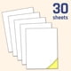 thumbnail image 3 of Papel adhesivo TownStix blanco imprimible, 30 hojas, 8,5 x 11, 3 of 9