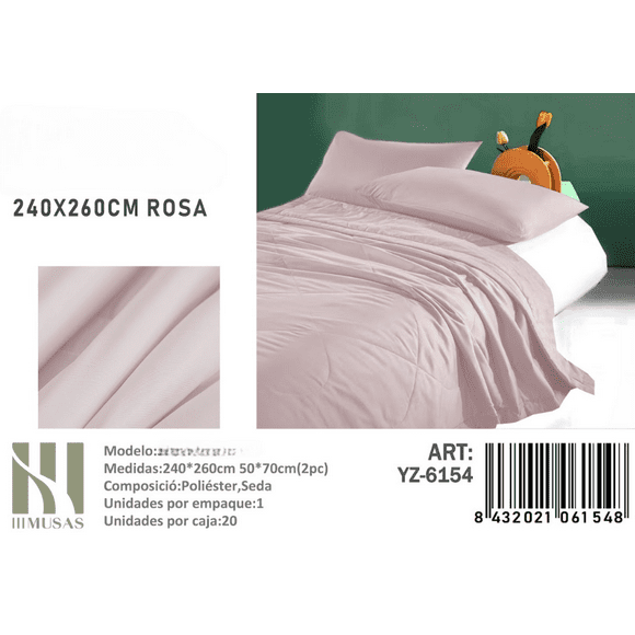 Plumon King Imusa Color Rosa 260x240cm