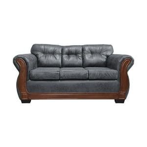 América Decora - Sofá Con Resorte Estructural 3 Personas Taurus Envejecido Gris X