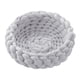 thumbnail image 2 of Cesta De Cama Para Gatos De Punto De Algodón, Redonda, Hecha A Mano, Cómoda Para Perros Pequeños, Cachorros, Gris Claro, 2 of 3