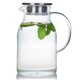 thumbnail image 1 of Jarra de vidrio Karafu, 2000 ml, resistente al calor con tapa, 68 oz, 1 of 9