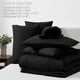 thumbnail image 5 of Juego De Edredón Tamaño King 7 Piezas Cama En Una Bolsa Negro, 5 of 7
