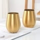thumbnail image 4 of Copas de vino de acero inoxidable macizo de primera calidad | Juego de 2 copas grandes sin tallo | Perfectas para disfrutar al aire libre, 4 of 5