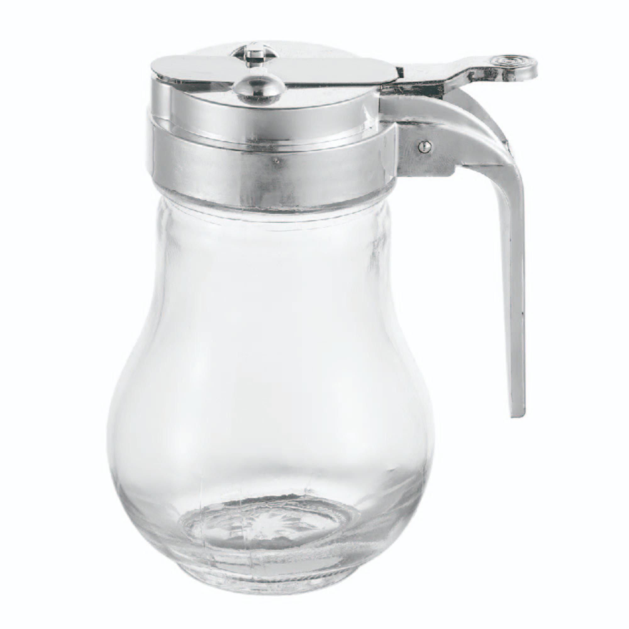 Dosificador Mielero Cromado 12x7.3 Cm 1 Pieza Vidrio Transparente 1 Un Haus