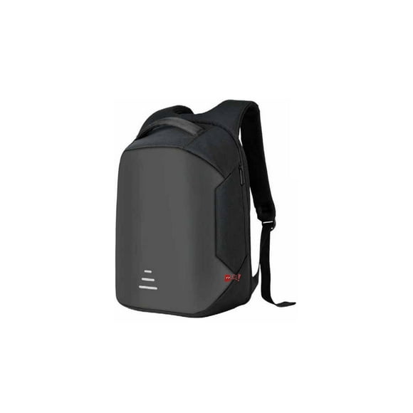 Mochila Antirrobo Impermeable Usb Gris -