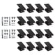 thumbnail image 1 of 16 piezas de clips para ventanas, contraventanas, reutilizables, universales, protección contra el viento, herrajes para ventanas, exteriores, ladrill Negro, 1 of 5