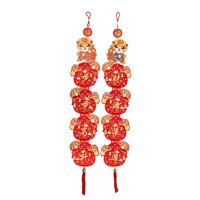 Magideal - 2024 Dragón Chino Año Nuevo Lunar Coplas Palabras De Bendición Decoración De Pared Tradicional Para La Decoración De La Oficina En El Hogar Ligero , Estilo A