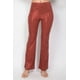 thumbnail image 1 of Saronite Pantalones de Tiro Medio, Entallados y Acampanados con Lentejuelas, con Cintura Elástica Metalizada, Largos, Rosa Intenso (para Mujer), 1 of 2
