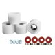 thumbnail image 4 of 4 Piezas Patines De Ruedas Patineta Sure Grip Rollerskate Ruedas Blanco, 4 of 5