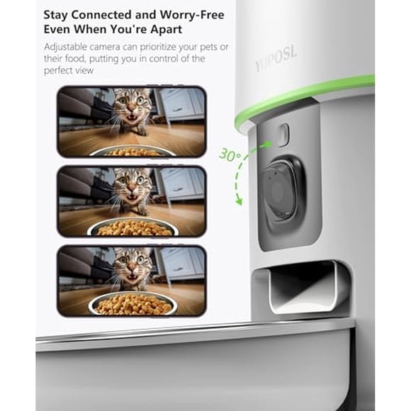 Comedero Automatico Gato Yuposl Camara 1080P WiFi 5G App