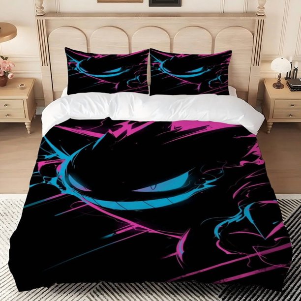 3pcs Pet Pok\u00E9mon Street Style Character Illustration Themed Pattern Print 100% Polyester bedding