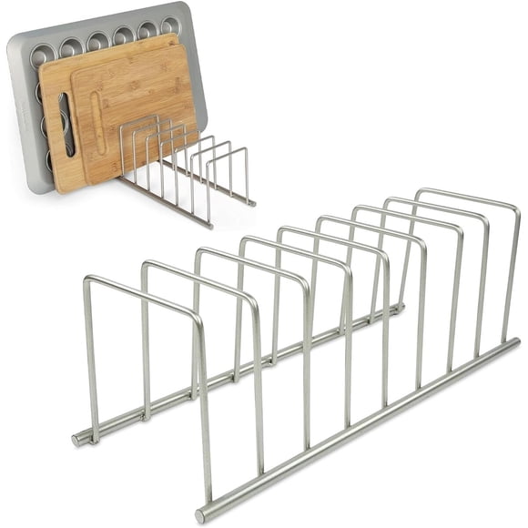 Spectrum Euro Kitchen Organizer para Cocina y Utensilios de Horneado, Satin Nickel