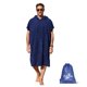 thumbnail image 1 of Poncho de toalla Catalonia, absorbente, de secado rápido, con capucha, azul marino, 1 of 9